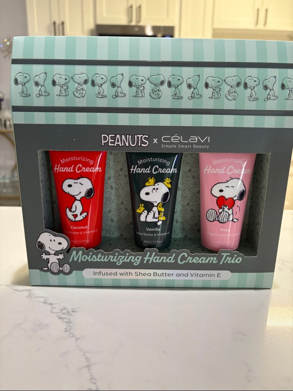Peanuts x Célavi Moisturizing Hand Cream Trio - Red, Black, Pink